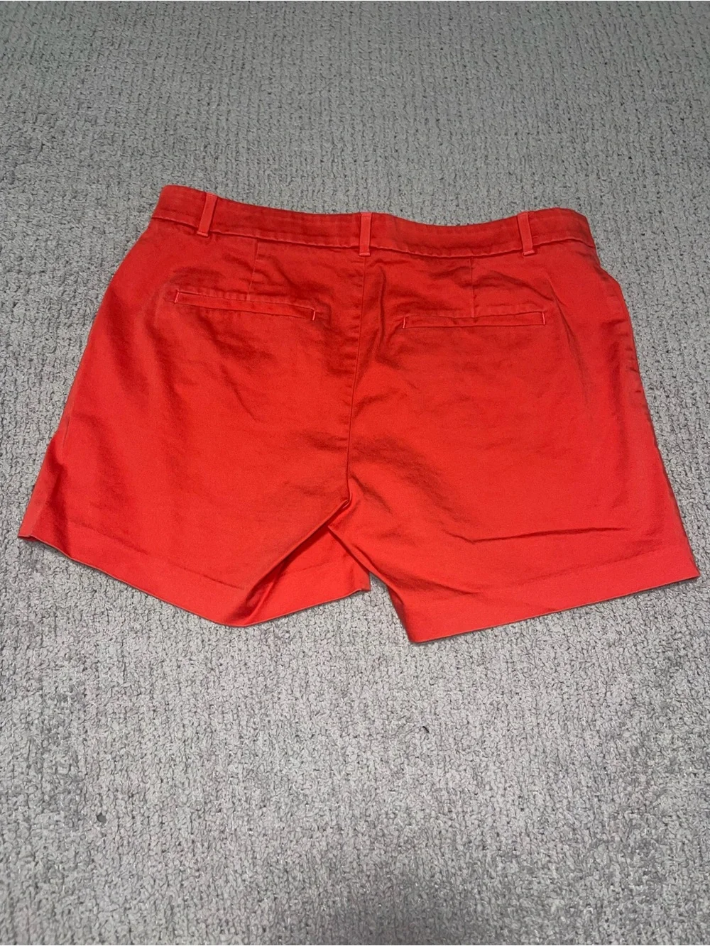 Banana Republic Red Tailored High-Rise Shorts
